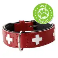 Collar de cuero Hunter Swiss para perros - Tamaño 65: 51-58,5 cm perím. cuello