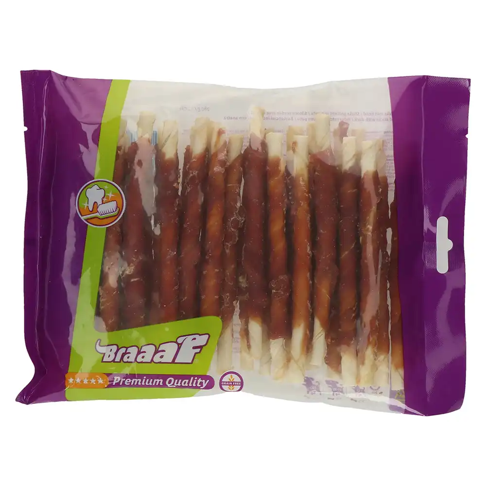 Braaaf palitos con pato para perros - 280 g (12,5 cm)