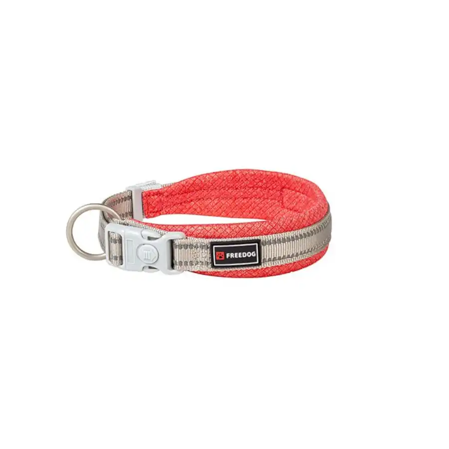 Freedog Shiva Reflectante Rojo collar para perros