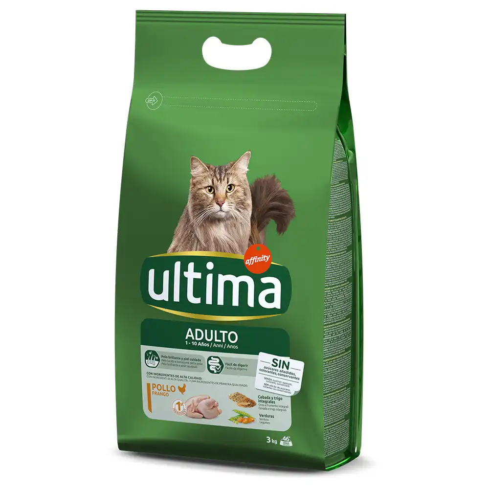 Ultima Adult con pollo pienso para gatos - 3 kg