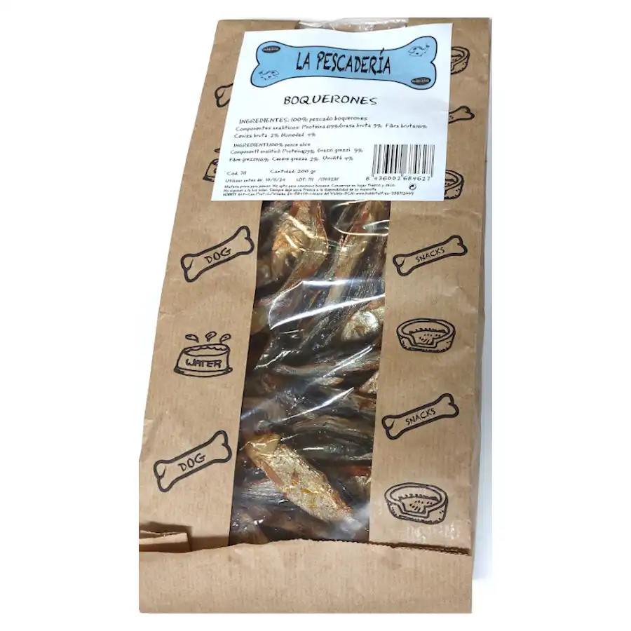 0.2 KG 0.2 KG Hobbitalf La Pescadería Boquerones para perros