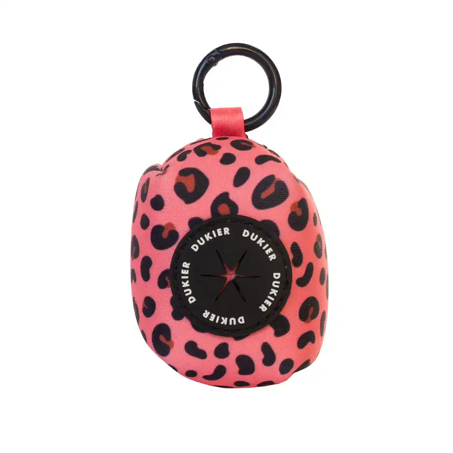 Dukier Leopard Porta Bolsas con Enganche para perros