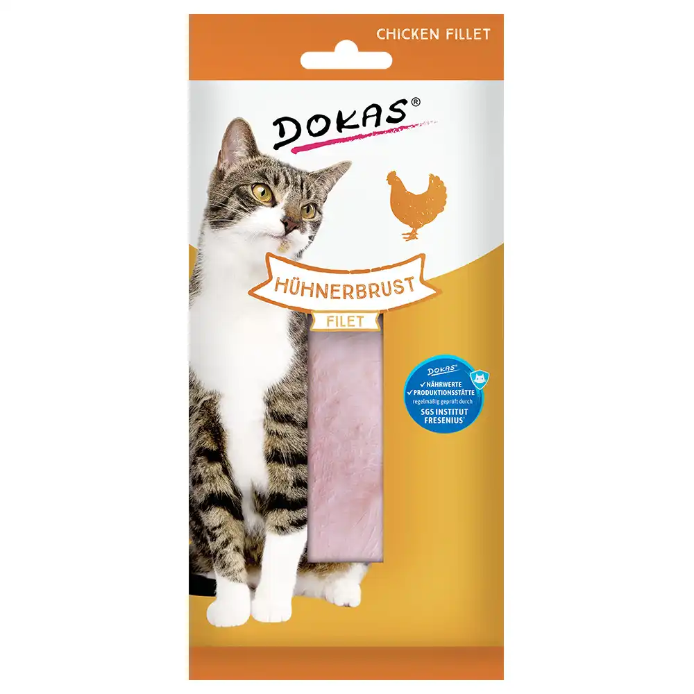 Dokas filete de pechuga de pollo para gatos - 22 g