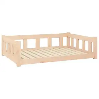 Cama Para Perros Madera Maciza De Pino 105,5x75,5x28 Cm Vidaxl