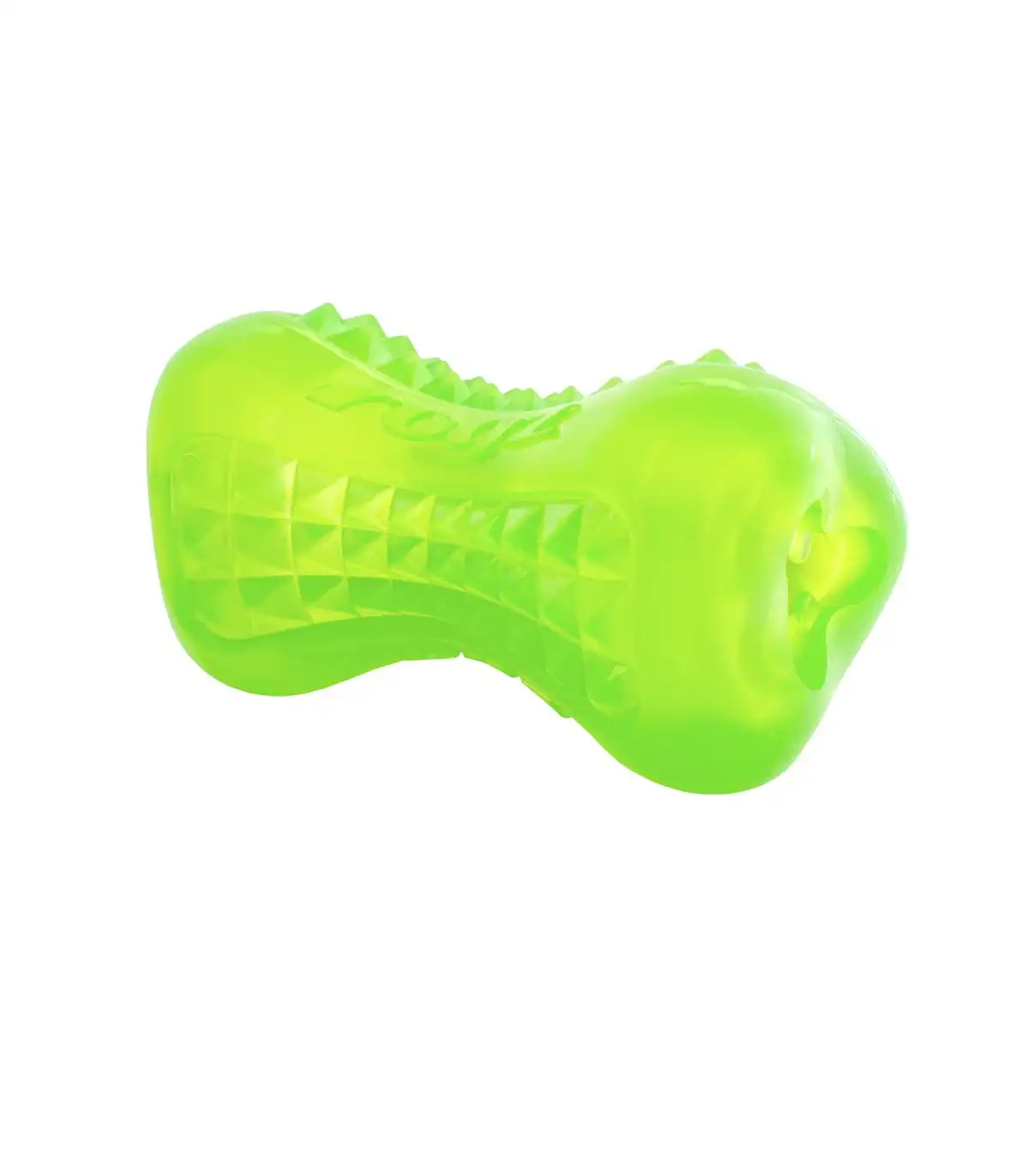 Rogz yumz hueso de juguete verde lima para perros