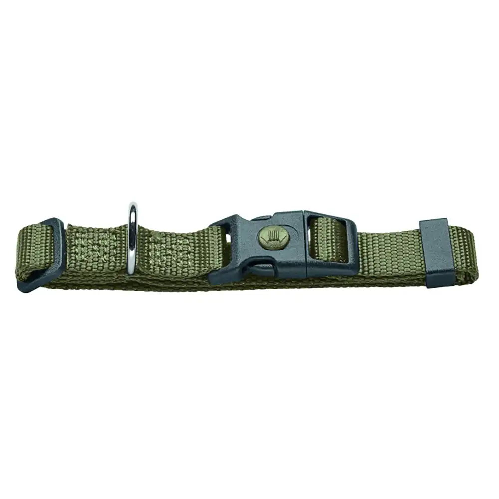 Collar HUNTER London verde para perros - Vario Basic T/M: 30 - 46 cm perímetro de cuello, ancho: 15 mm