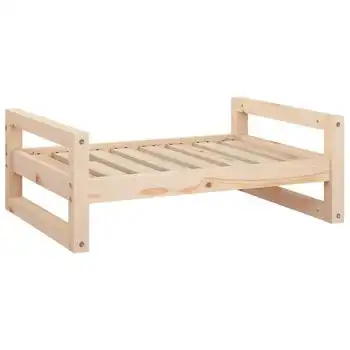 Cama Para Perros Madera Maciza De Pino 75,5x55,5x28 Cm Vidaxl