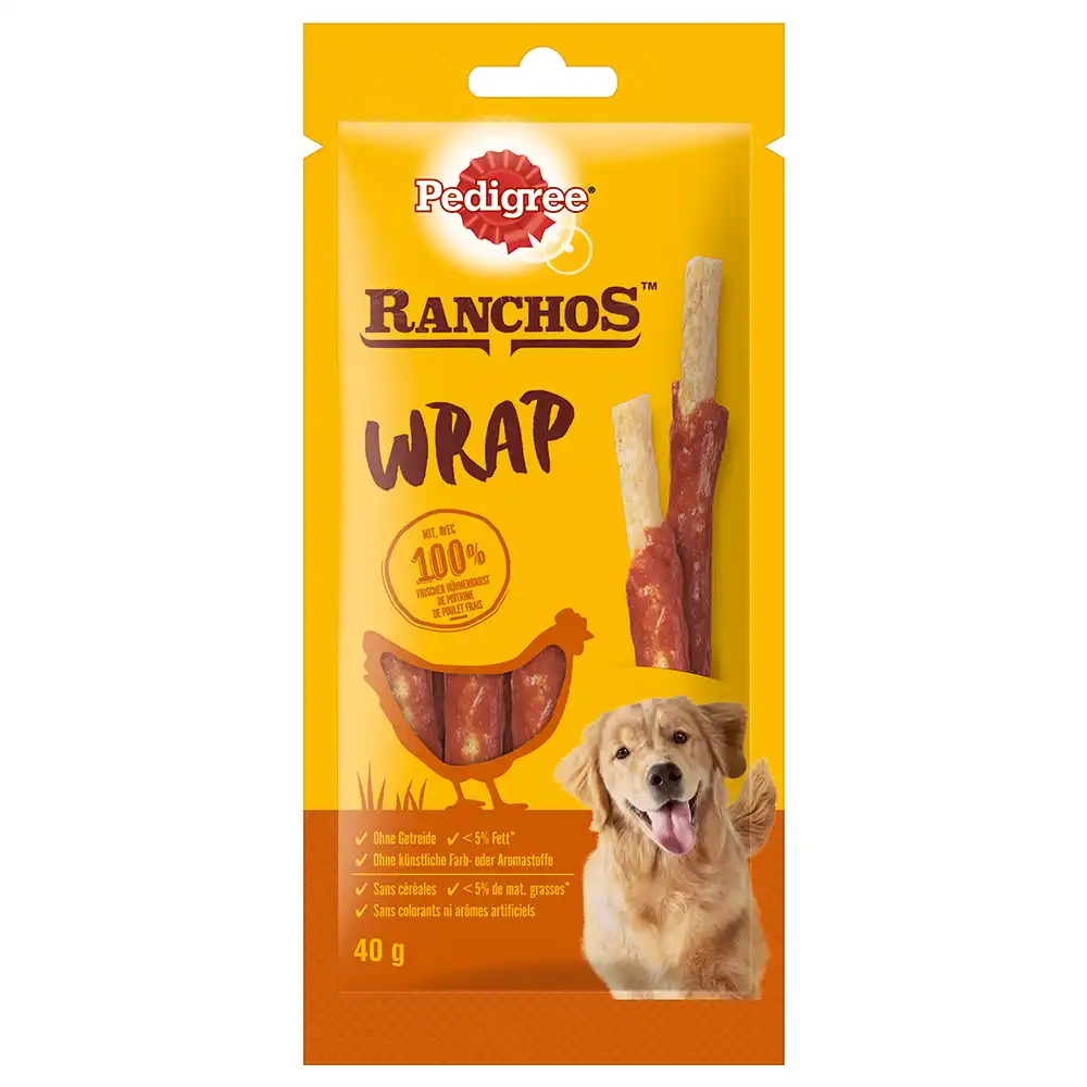 Pedigree Ranchos Wrap snacks para perros - Pollo 40 g