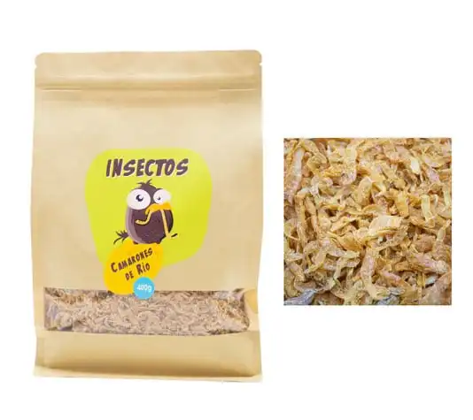 Camarones de Río Deshidratados 200g – Insectos Secos para la Alimentación de Tortugas, Peces y Aves – Alimento complementario Rico en Proteínas