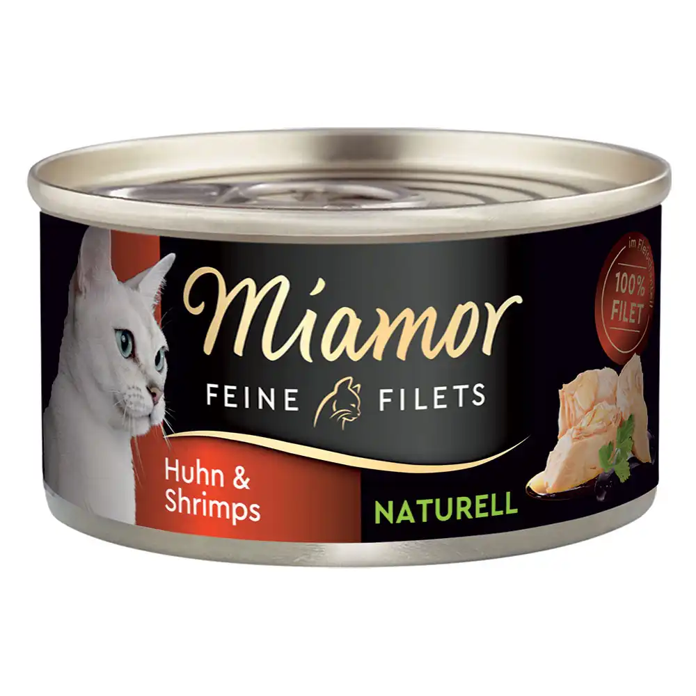 Miamor Filetes Finos Naturelle 6 x 80 g  - Pollo y gambas