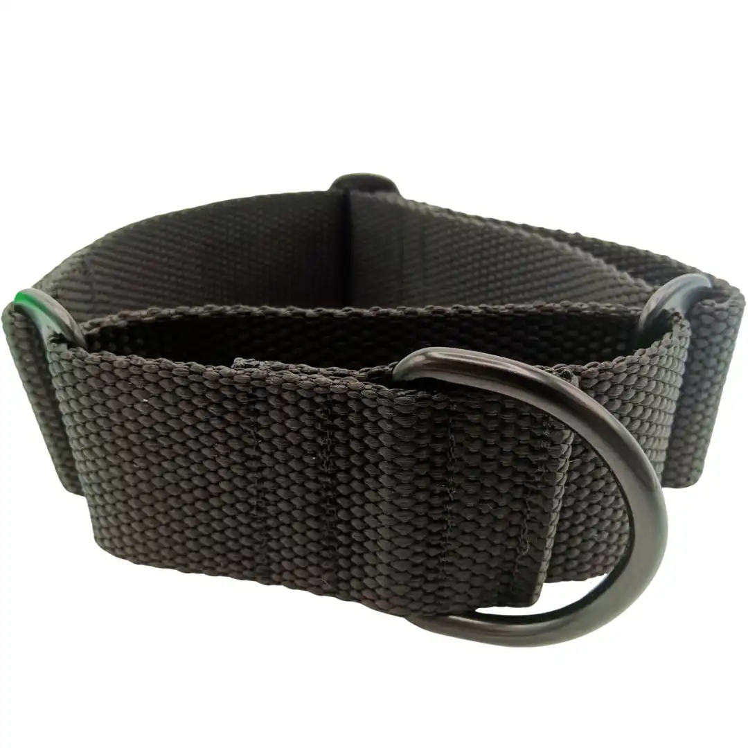 EGV - Collar Martingale. Collar galgo hecho a mano en España (Negro)