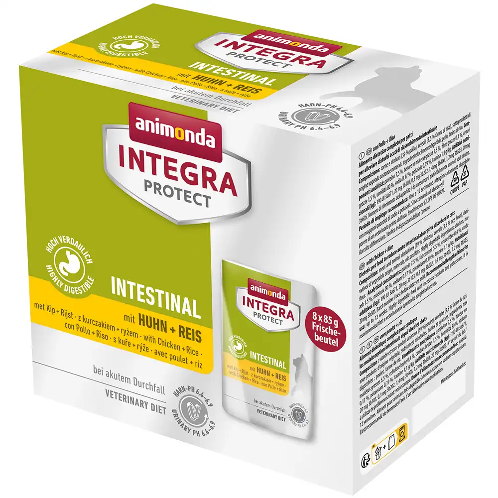 Animonda Integra Protect Intestinal Adult 8 x 85 g - Pollo y arroz