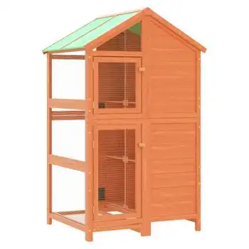 Casita Para Pájaros Madera Maciza Pino Marrón 97x81x152 Cm Vidaxl