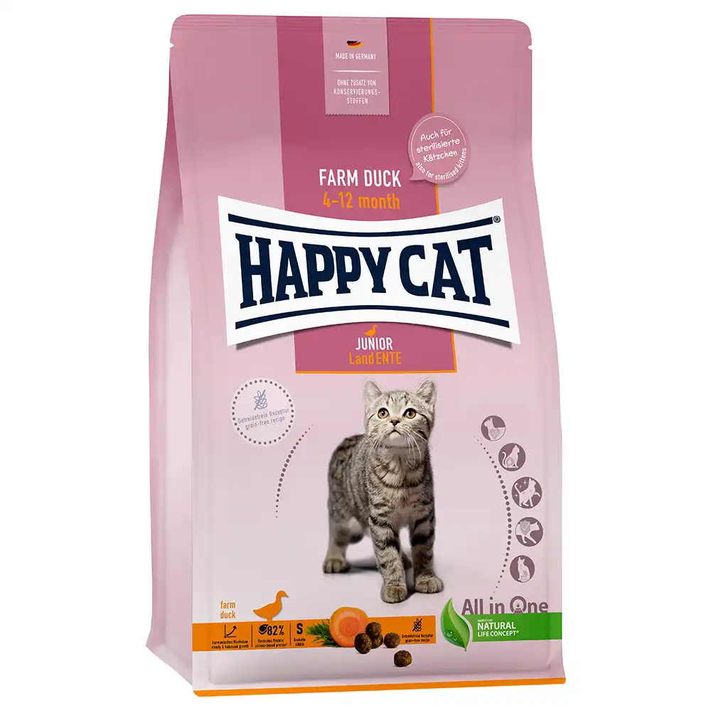 Happy Cat Young Junior Country Pato - 1,3 kg