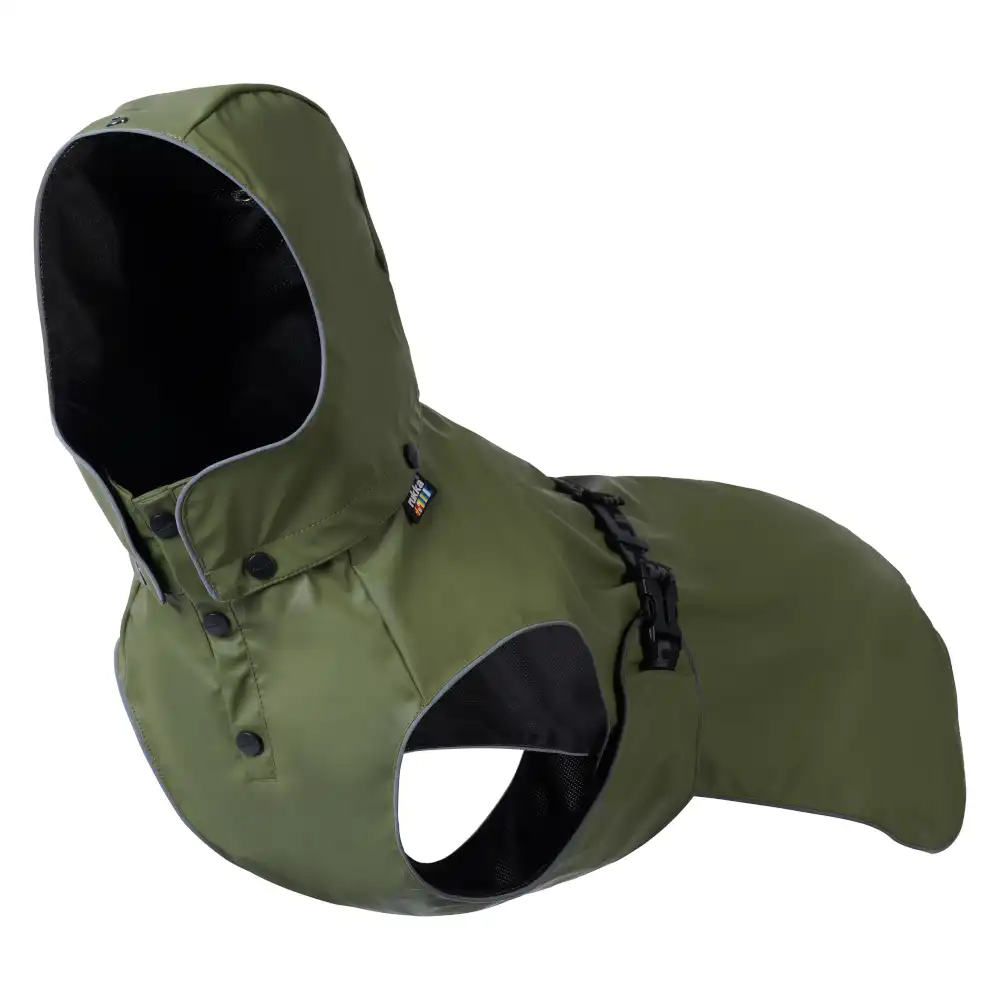 Impermeable Rukka® Streamy Eco, oliva - aprox. 30 cm de largo de espalda