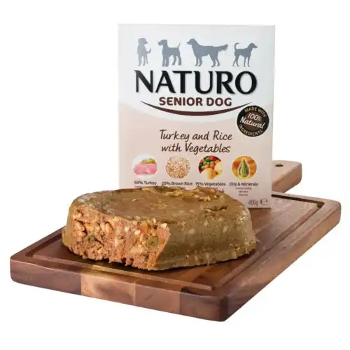 Naturo Senior Pavo y Arroz tarrina para perros