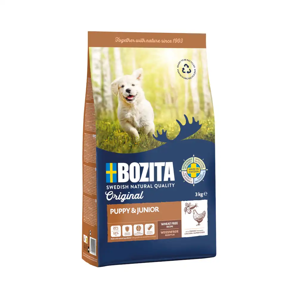 Bozita Puppy & Junior sin trigo - 3 kg