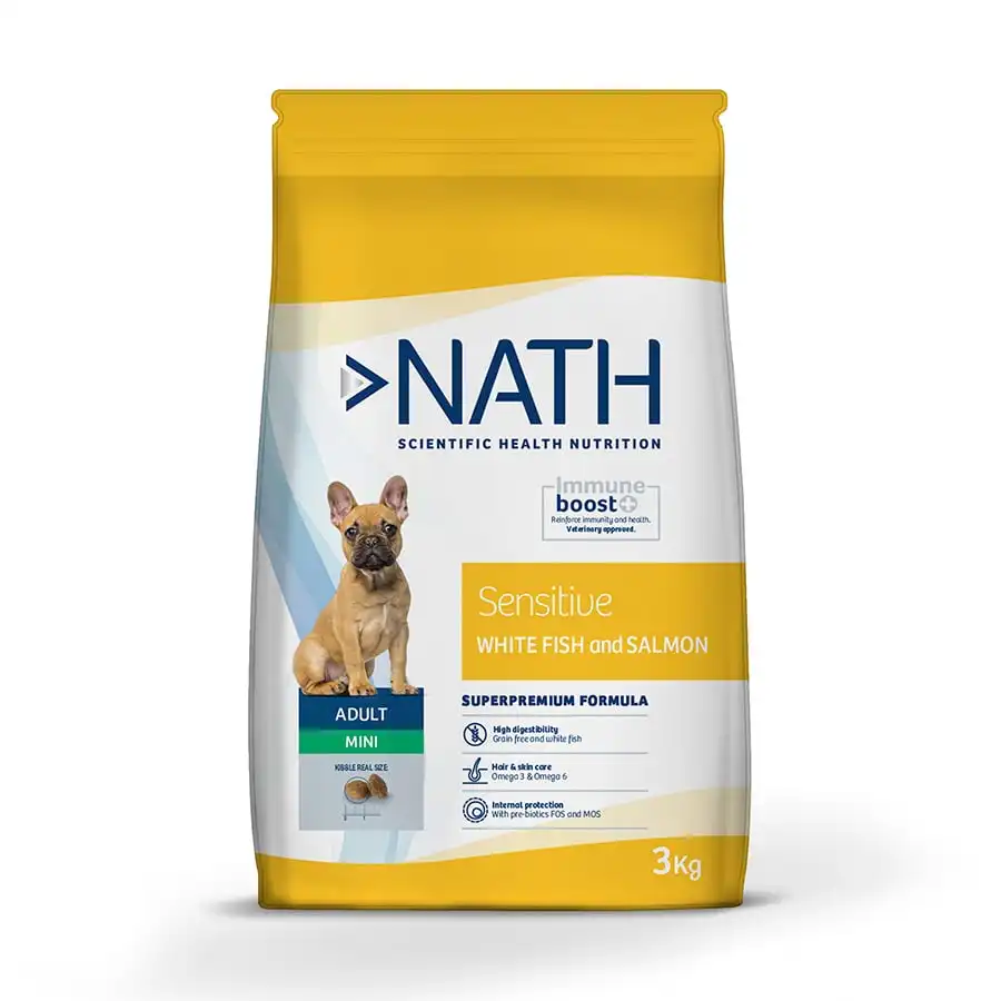 Nath Adult Mini Sensitive Pescado Blanco y Salmón pienso para perros