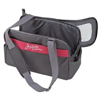 Bolsa De Transporte Kerbl Axion Para Perros - 44x20x27cm - Negro Y Rojo