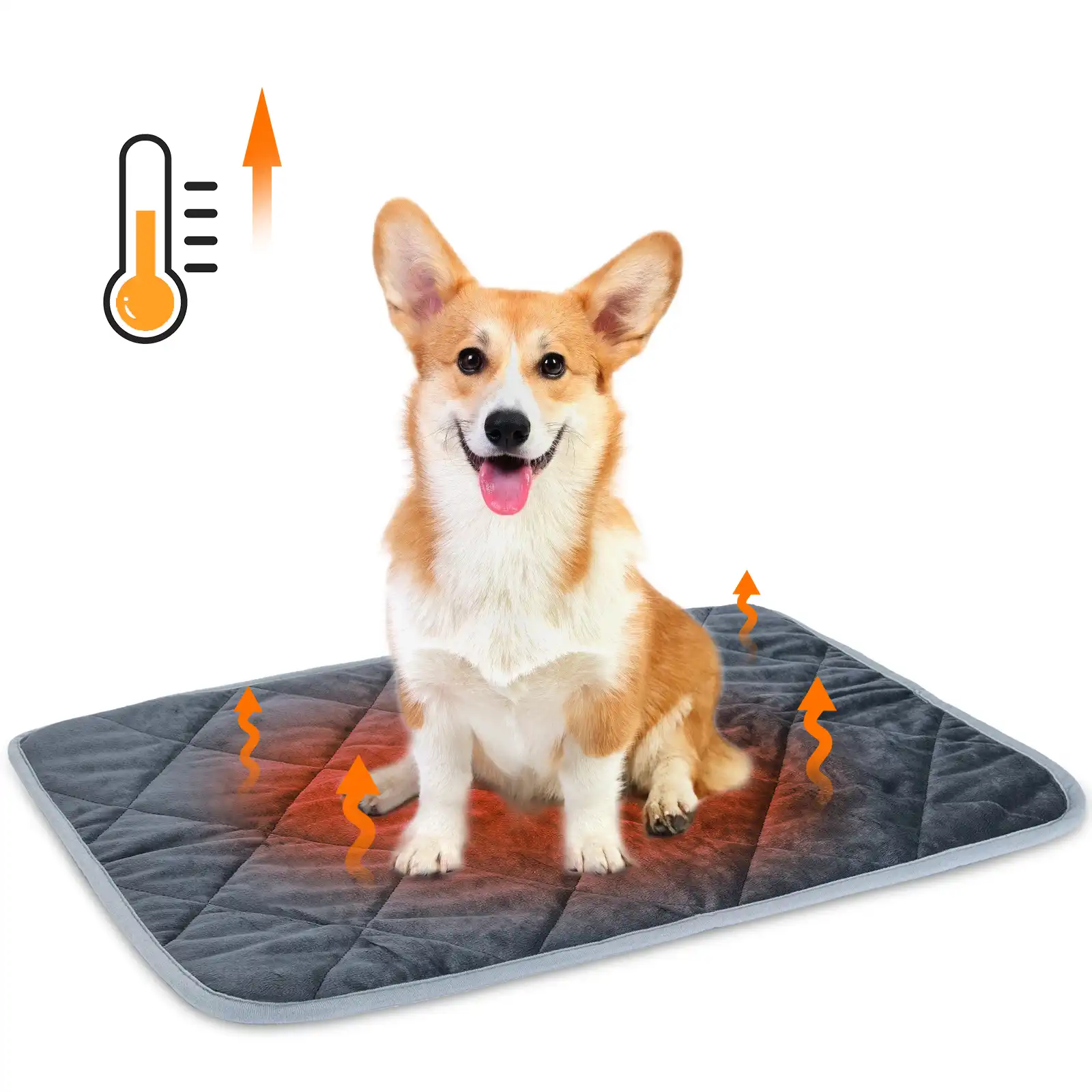 Nobleza Manta Autocalentable Perro, Almohadilla Térmica para Gatos & Perros, Lavable Esterilla Cálida para Mascotas, Gato Cama Plegable Antideslizante Self Heating Pad, XL 88x58cm