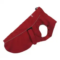 Impermeable Perfect Fit para perros Rojo Talla 10