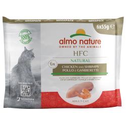 Almo Nature HFC en bolsitas 6 x 55 g - Pollo y gambas