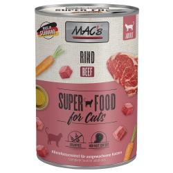 MAC's 6 x 400 g en latas para gatos - Vacuno