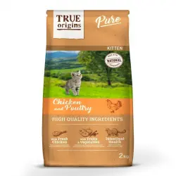 True Origins Pure Kitten Poultry Pollo pienso para gatos