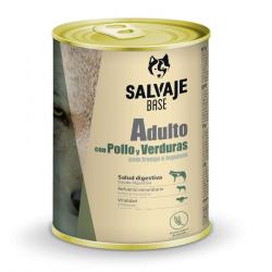 Salvaje Base Adulto Pollo y Verduras lata para perros