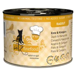 catz finefood Ragout 6 x 190 g - No.607 Canguro y pato