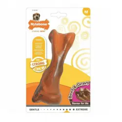 Nylabone Beef&Gravy Hueso Mordedor de Goma para perros