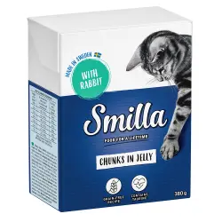 Smilla Bocaditos en gelatina 6 x 380 g para gatos - Conejo