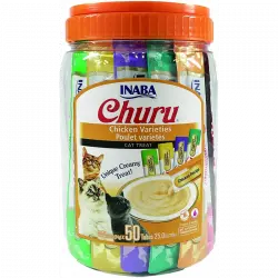 50x14gr Bote Churu para gato adulto Pure Mix  de Pollo