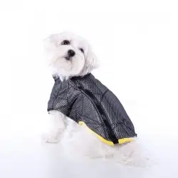 Anorak para perros Groc Groc Chiu Rock negro y plata