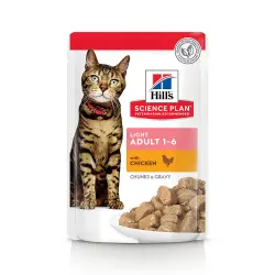 Hill's Adult Light 6 x 85 g para gatos - Pollo