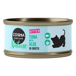 Cosma Nature Kitten 6 x 70 g - Atún y aloe vera