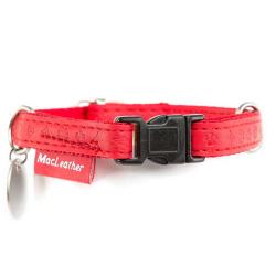 Collar para perros MacLeather rojo S