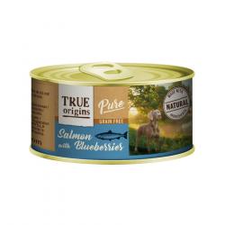 True Origins Pure Salmón y Arándanos lata para perros - Pack 12