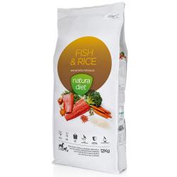 Natura Diet Adulto Pescado y Arroz pienso natural 12 Kg.