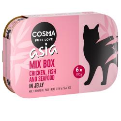 Cosma Asia en gelatina 6 x 170 g - Pack mixto I: 4 variedades