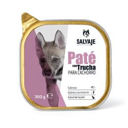 Salvaje Puppy Trucha en Paté tarrina