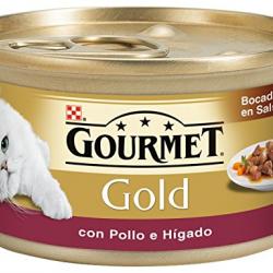 Gourmet Gold Pollo & hígado (Bocaditos) 85 gr.