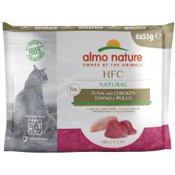 Almo Nature HFC en bolsitas 6 x 55 g - Atún y pollo