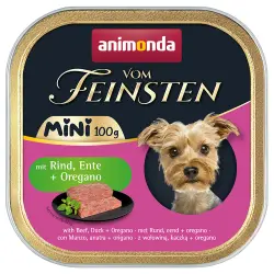 Animonda vom Feinsten Adulto Mini 32 x 100 g - Con vacuno, pato y orégano