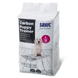 Savic empapadores Puppy Trainer con carbón activo para perros - Grandes, 50 unidades