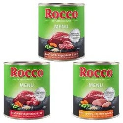 Pack mixto de prueba: Rocco Menú 6 x 800 g - 3 surtidos diferentes