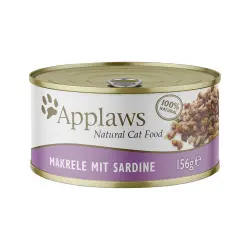 Applaws latas en caldo para gatos 6 x 156 g - Caballa y sardinas