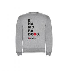 Outech I Love My Dog Sudadera Gris con estampado