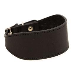 TK-Pet Namur Collar de Cuero Negro para galgos