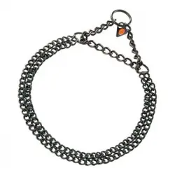 Collar Para Perro Hs Sprenger Negro 2 Mm Doble Eslabones (60 Cm)